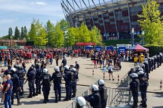 Policyjne zabezpieczenie piłkarskiego finału Pucharu Polski (2.05.2025)