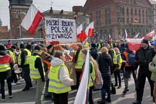 Protest rolników w Pomorskiem. Blokady na drogach krajowych i w centrum Gdańsk