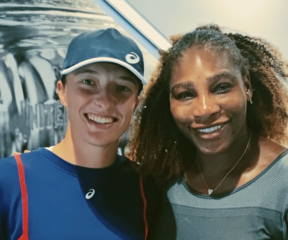 Iga Świątek i Serena Williams