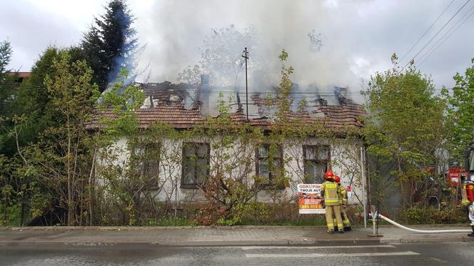 Pożar budynku przy ul. Paderewskiego