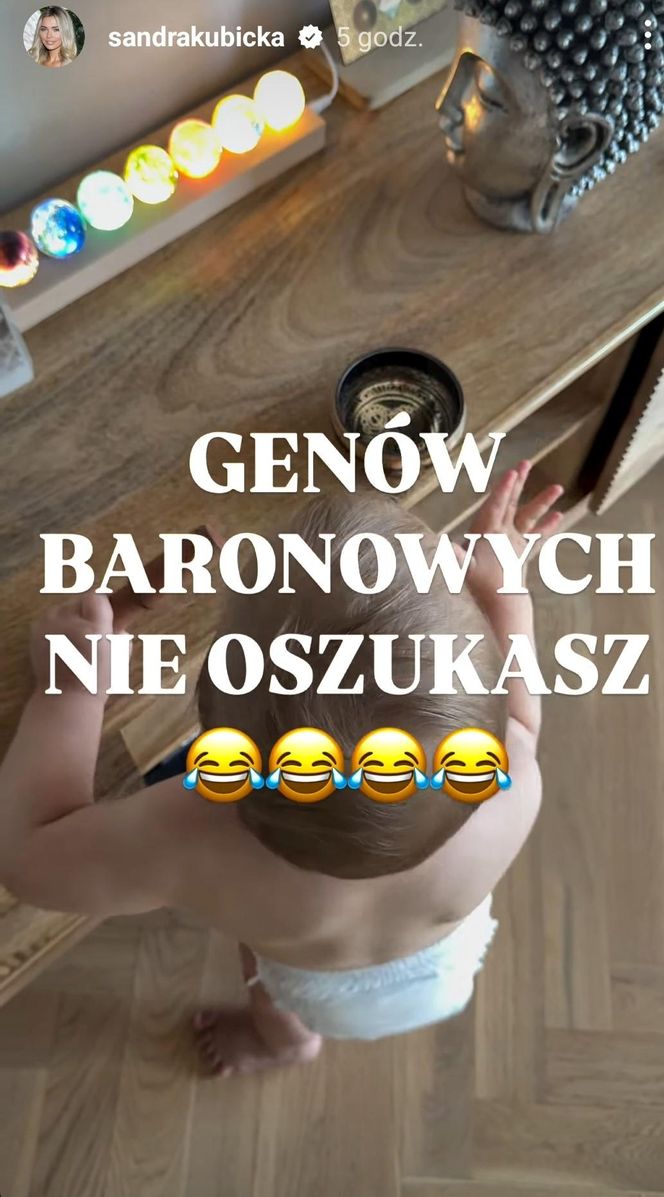 Dumna Sandra Kubicka pokazała syna i wspomniała o Baronie. "Genów nie oszukasz" 