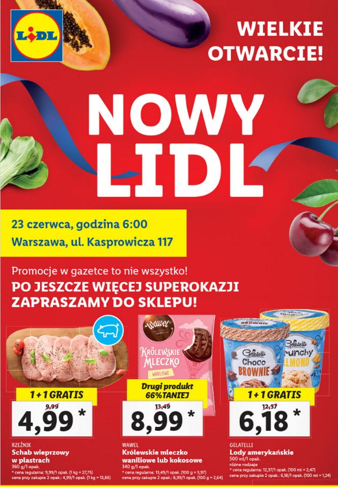 Mega promocje w nowym Lidlu w Warszawie