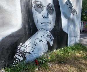 Mural Ozzy'ego Osbourne'a w Warszawie