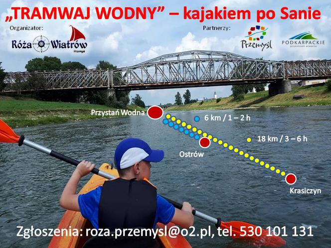 Przemyśl: Bezpłatne spływy kajakowe. Ruszył Tramwaj wodny