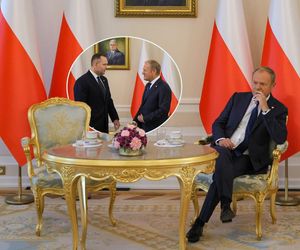 Spotkanie Donalda Tuska i Karola Nawrockiego. Prezydent kazał na siebie czekać, premier zerkał na zegarek