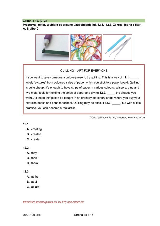 Egzamin ósmoklasisty język angielski 2025: ODPOWIEDZI i ARKUSZE CKE [15.05.2025]