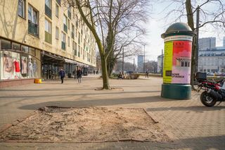 Plac Bankowy przed pracami remontowymi