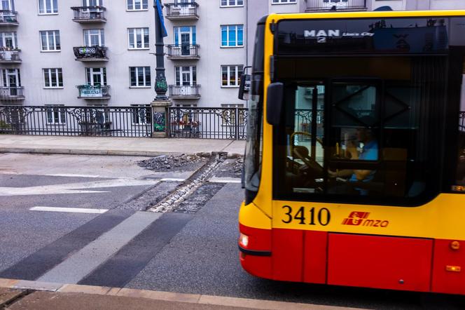 Prace remontowe na moście Poniatowskiego