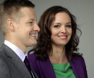 M jak miłość. Piotrek (Marcin Mroczek), Monika (Anna Wendzikowska)