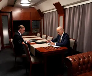 Prezydent Stanów Zjednoczonych Joe Biden podróżował pociągiem bydgoskiej PESY!