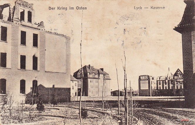 Ełk na zdjęciach z I wojny światowej. Miasto było całkowicie zniszczone
