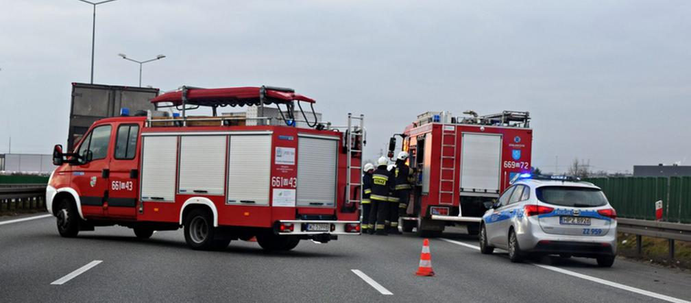 Poważny wypadek na S8 - 3 ciężarówki