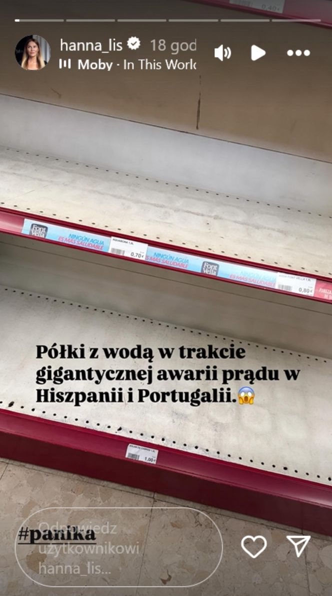 Brak prądu w Hiszpanii