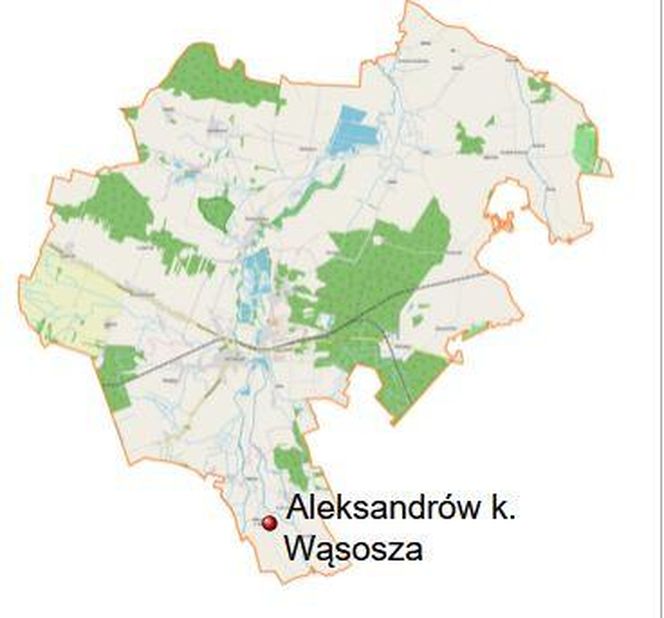 4. Aleksandrów koło Wąsosza ma łącznie 22 znaki wraz ze spacją.