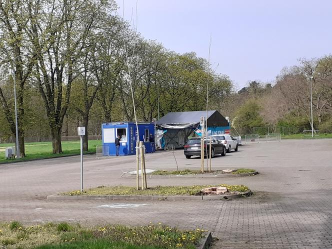 Punkt szczepień w Centrum Targowym Park w Toruniu