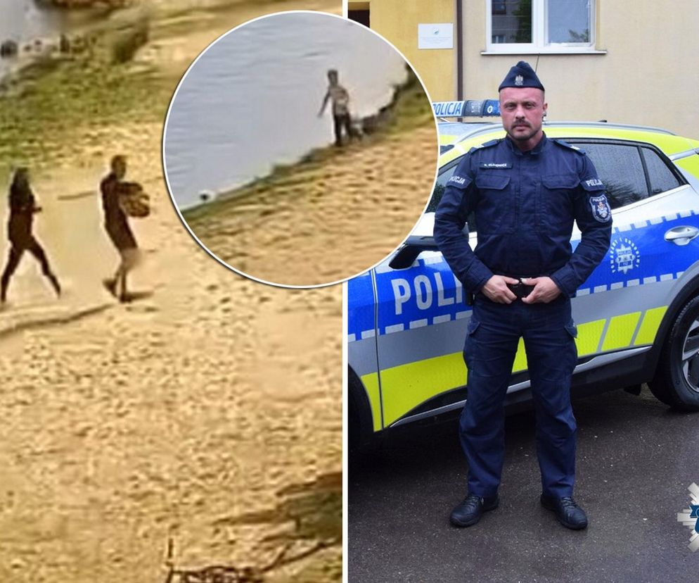 Uratował dwóch tonących chłopców. Służby udostępniły mrożące krew w żyłach nagranie