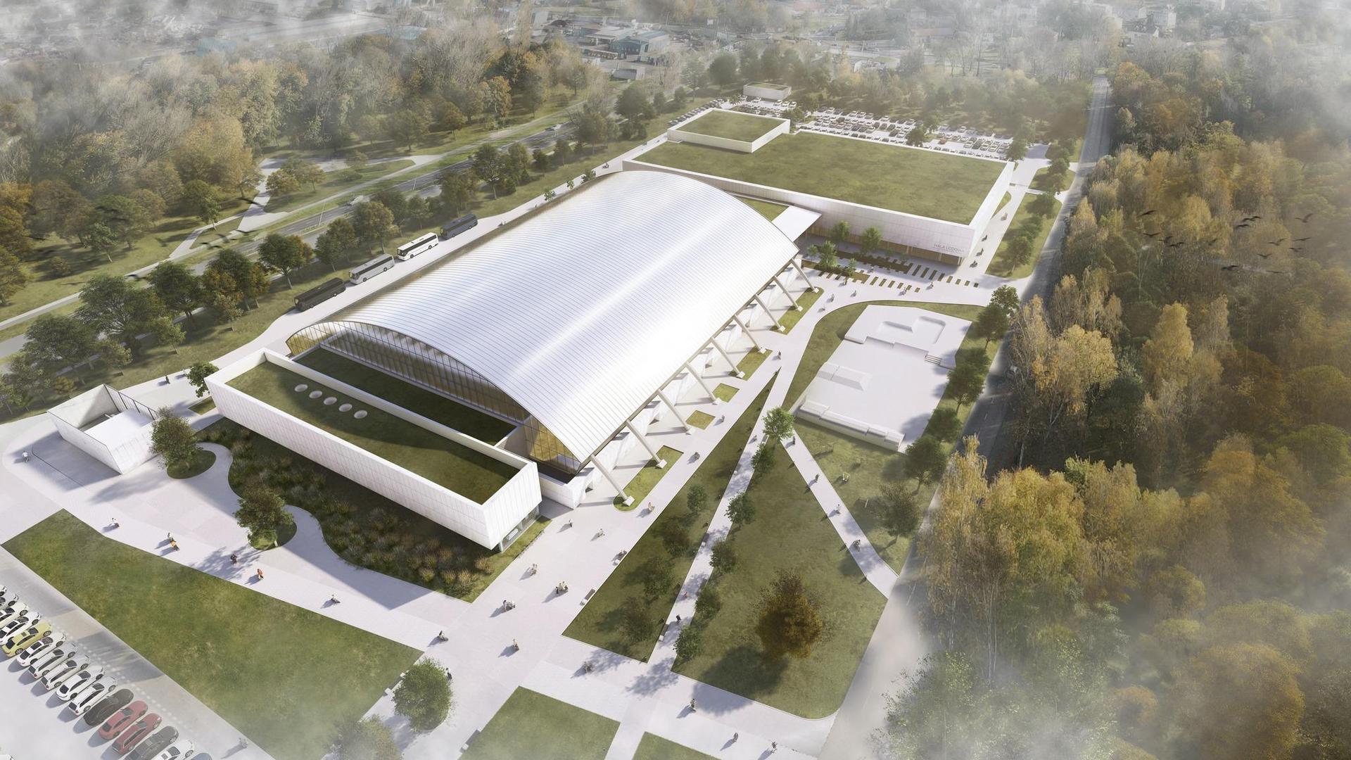 Hala lodowa w Oświęcimiu według Loesch + Partnerzy