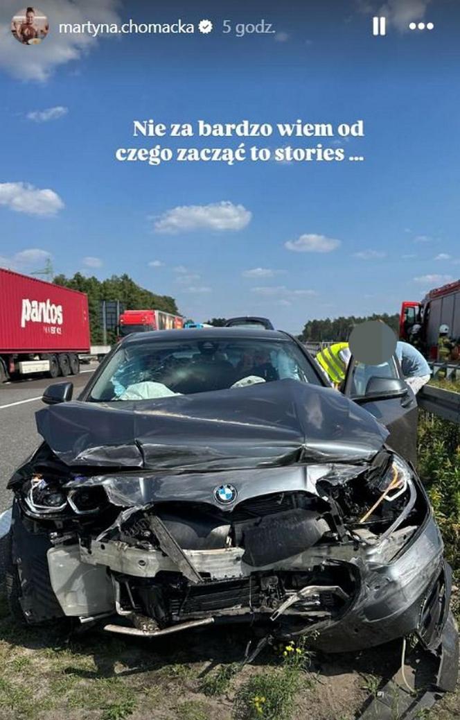 Gwiazda TVN miała poważny wypadek! Auto zostało zmiażdżone