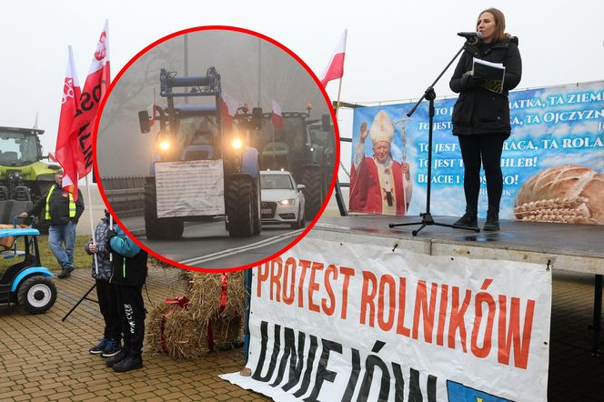 Uniejów. Protest rolników