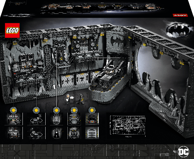 LEGO „Batman Returns” Shadow Box z Jaskini Batmana