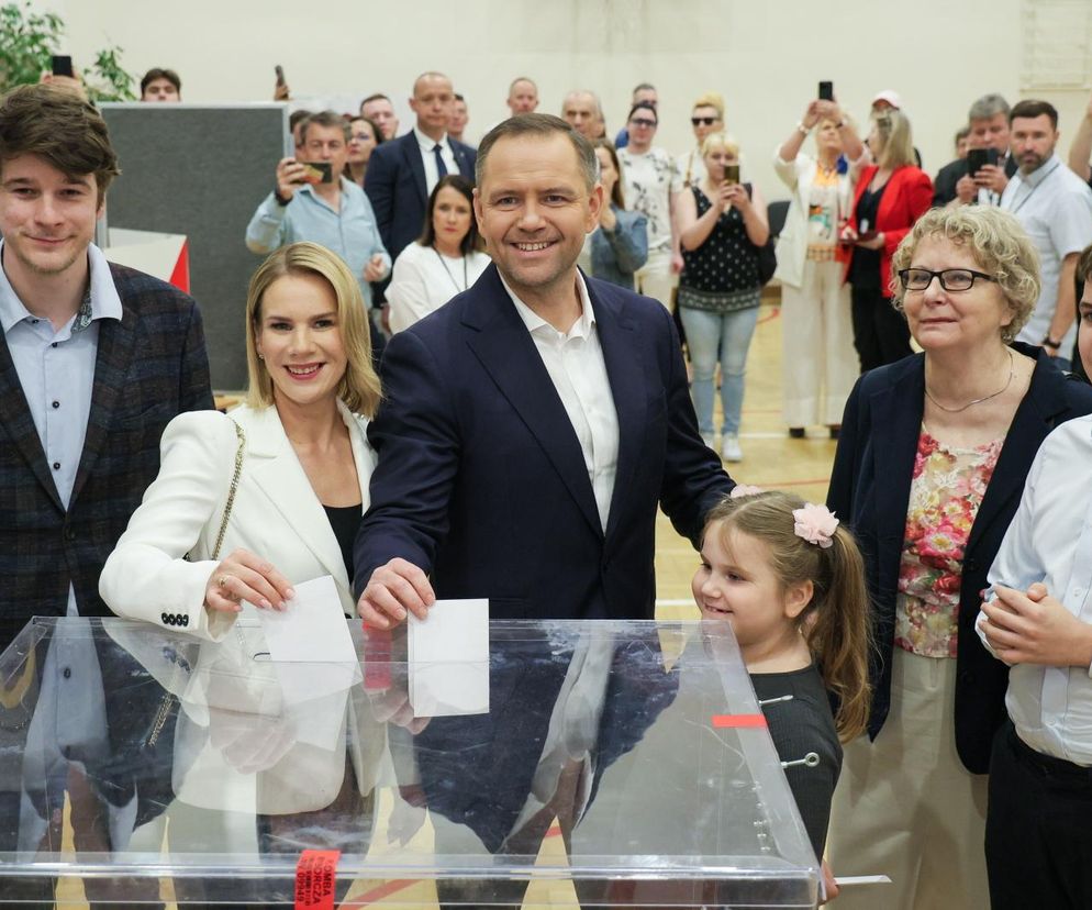 Karol Nawrocki z rodziną 