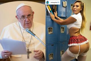 Papież Franciszek polubił zdjęcie półnagiej modelki na Instagramie?! Stuka dwukrotnie!