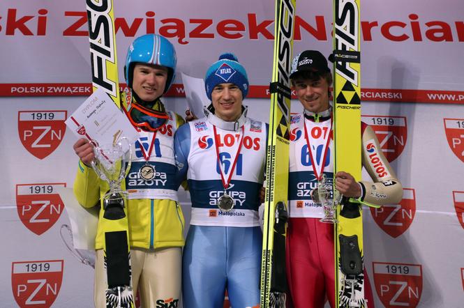 Andrzej Stękała na podium MP 2015