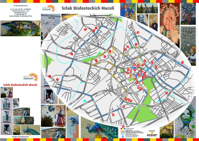 Szlak białostockich murali oficjalnie otwarty. Jest nawet mapka