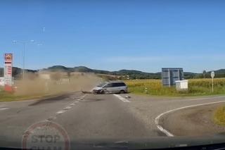 Szalona jazda kierowcy audi i groźny wypadek. Bo wszyscy się wlekli