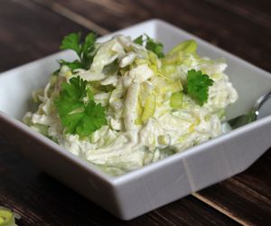 Surówka z pora z jabłkiem - prosta, tania, pyszna