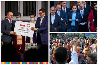 Premier Mateusz Morawiecki przyjechał na Podlasie i rozdaje czeki 