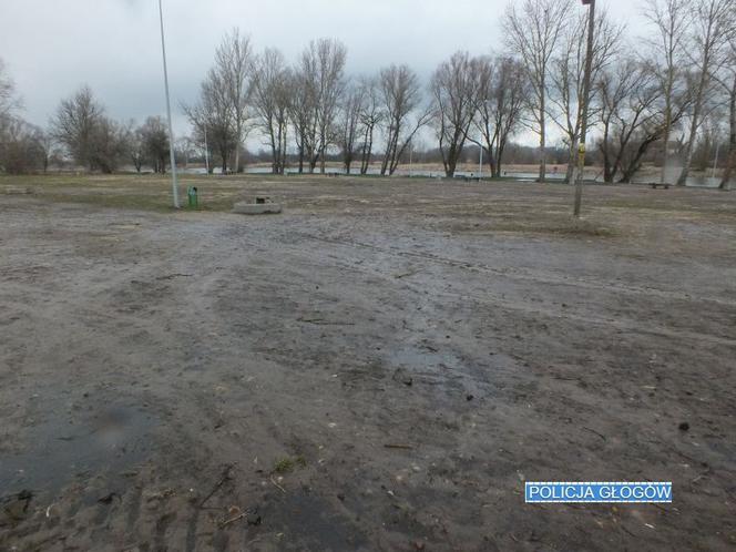 Za kierownicą BMW trenował poślizgi na placu festynowym w Głogowie