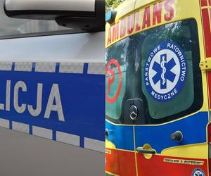 Wieźli agresywną pacjentkę. W karetkę uderzył radiowóz