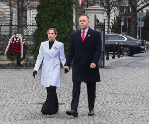 Marta Nawrocka w czasie obchodów Narodowego Święta Niepodległości