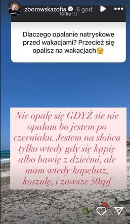 Zofia Zborowska o czerniaku