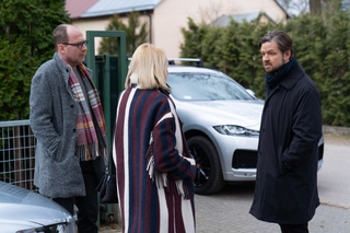 Barwy szczęścia, odcinek 2683: Olga (Dorota Łukasiewicz-Kwietniewska), Marek (Marcin Perchuć), Ryman (Filip Wałcerz) 