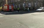 W centrum Bydgoszczy motocykl zderzył się z audi.