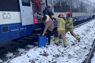 Dramat w pociągu PKP Intercity pod Kielcami. Do akcji w polu musieli wkroczyć strażacy