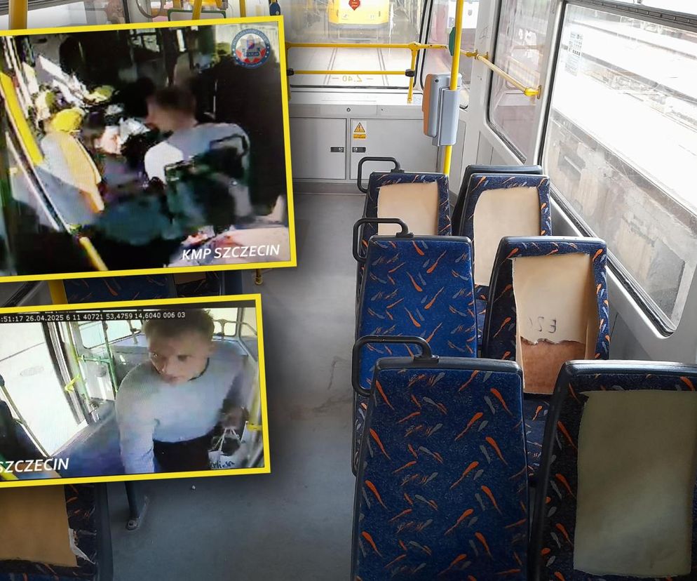 Wandalizm w tramwaju