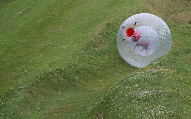 Zorbing, czyli ekstremalna zabawa z kulą sferyczną