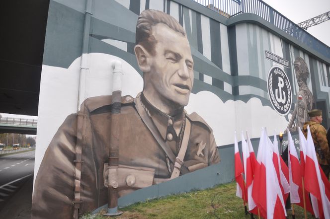 Mural ku pamięci "Nurta" przy Grunwaldzkiej w Kielcach