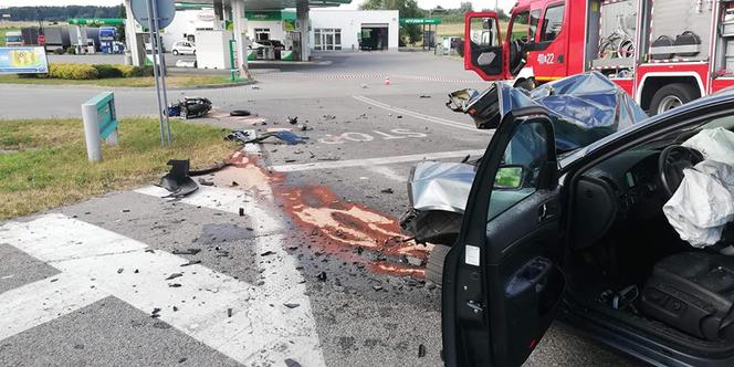 PRZERAŻAJĄCY wypadek motocyklisty w Małopolsce