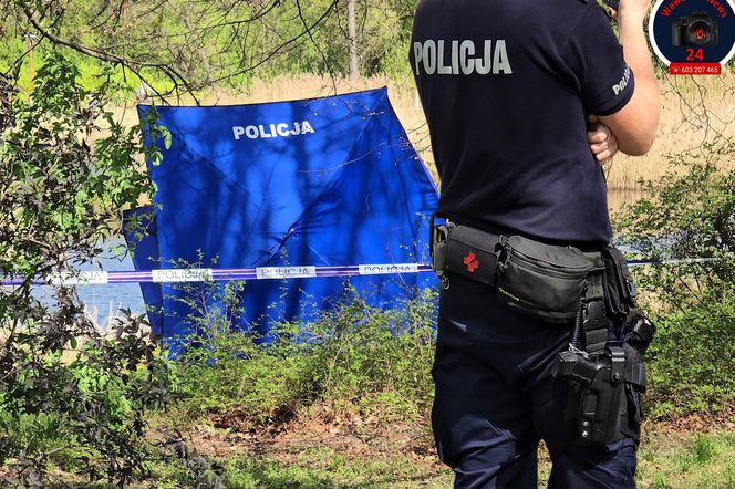 Makabryczne odkrycie w Warszawie: ciało w stawie przy pętli tramwajowej