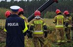 Makabra pod Wieluniem. Samochód zatonął w stawie, w środku zwłoki dwóch mężczyzn