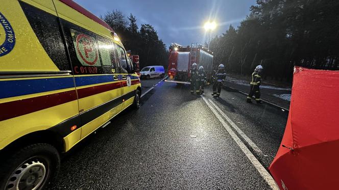 Tragiczny wypadek na DK 10 w Przyłubiu! Nie żyje jedna osoba, a kilka zostało rannych [ZDJĘCIA]