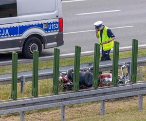 Tragedia na autostradzie A2 w okolicy Krzesin. Nie żyje motocyklista