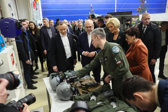 Andrzej Duda w Bazie Lotniczej w Amari