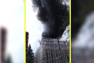 Pożar szkoły, dym widoczny w całym mieście! Zamknijcie okna