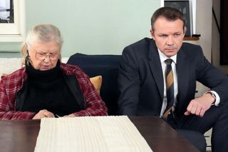 	Barwy szczęścia odc. 3156. Amelia (Stanisława Celińska), Bruno (Lesław Żurek)