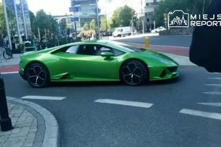 Rozbił Lamborghini w centrum Warszawy! Są nagrania 